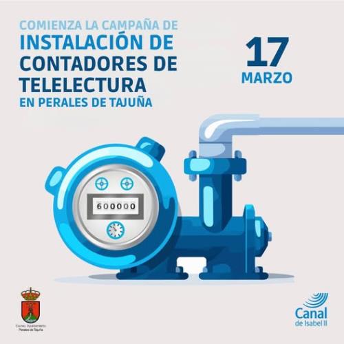 Instalación de contadores de telelectura del Canal de Isabel II